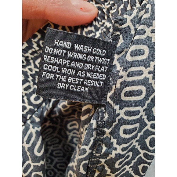 W118 By Walter Baker Pants Women's Small Black Polyester Dark Wash Elastic Waist - Picture 9 of 9